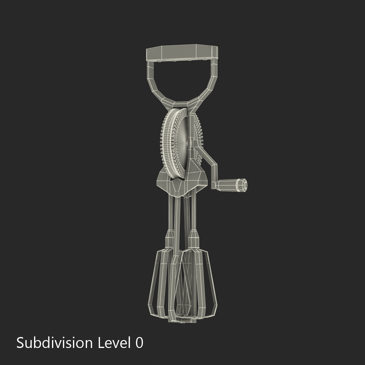 3D Vintage Egg Beater model