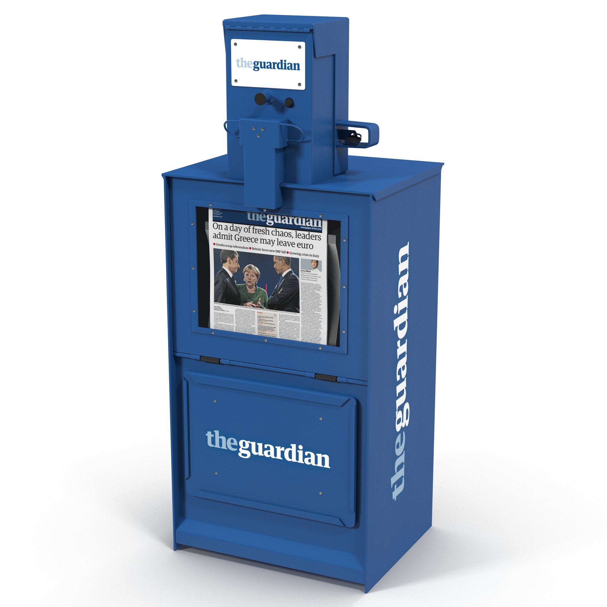 3D Classic Newspaper Box