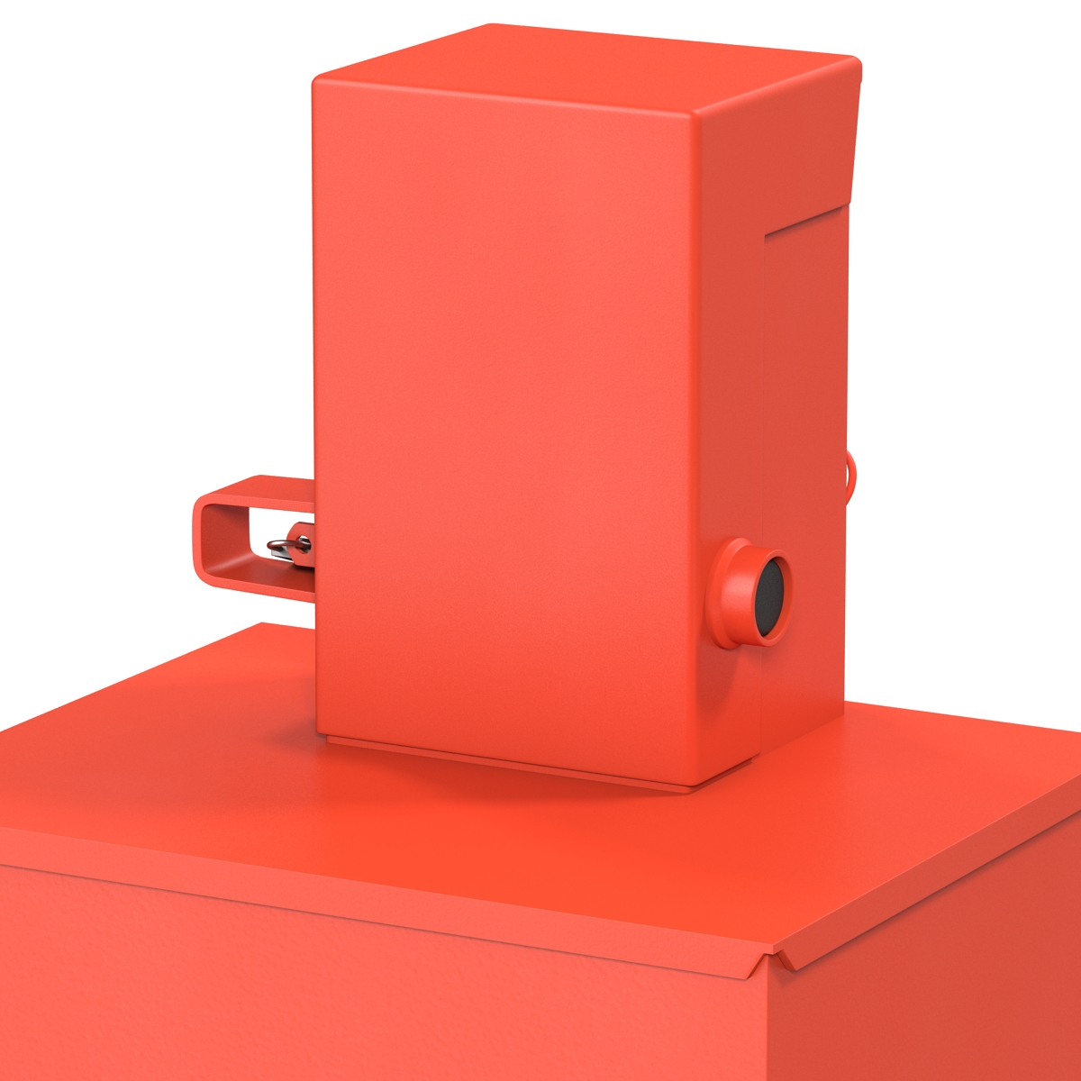 3D model Classic Newspaper Box Red