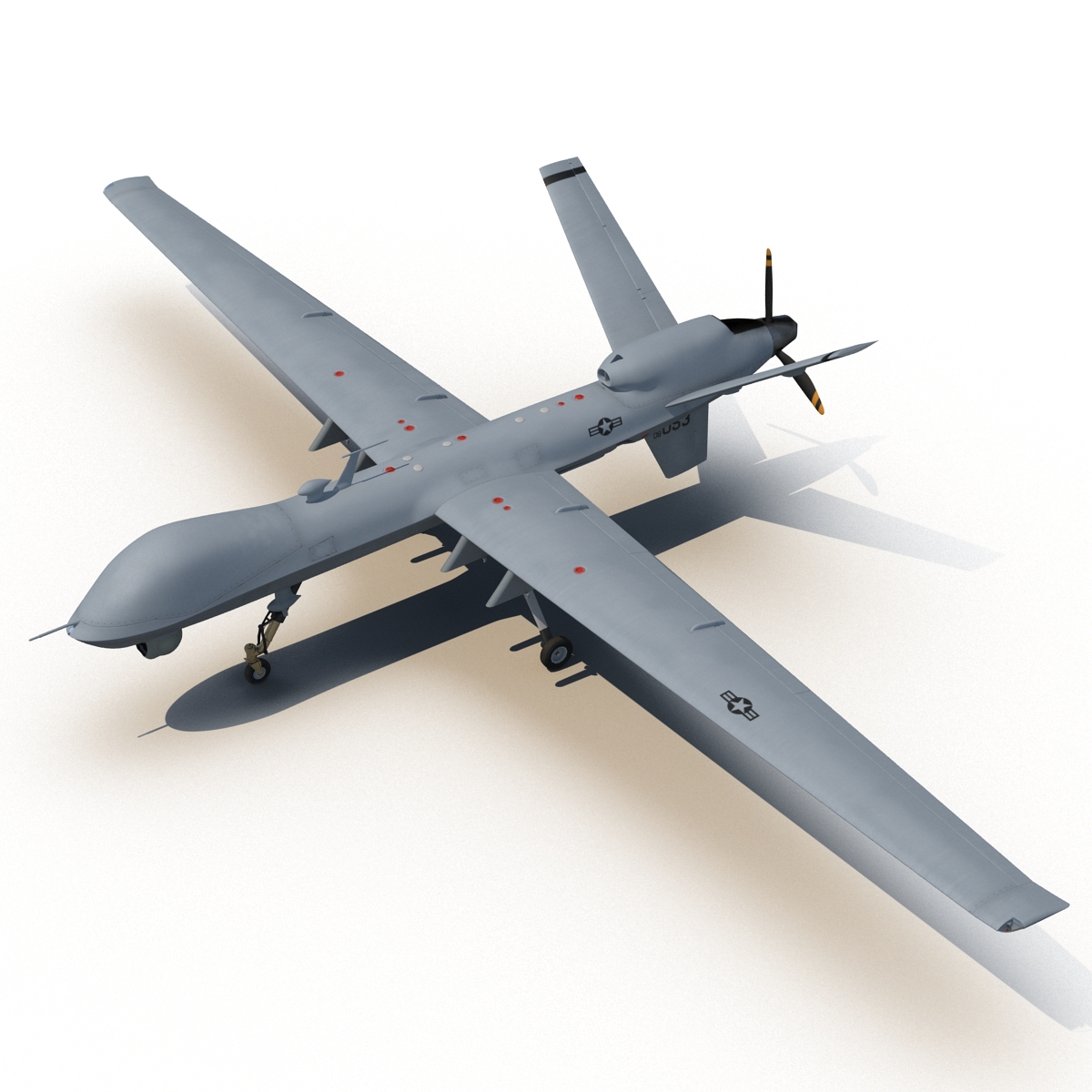 3D Unmanned Combat Air Vehicle MQ 9 Reaper UAV model