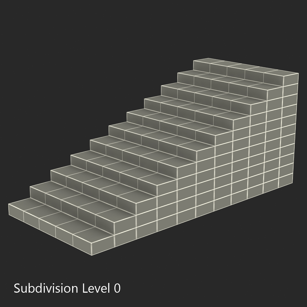 White Stairs 3D