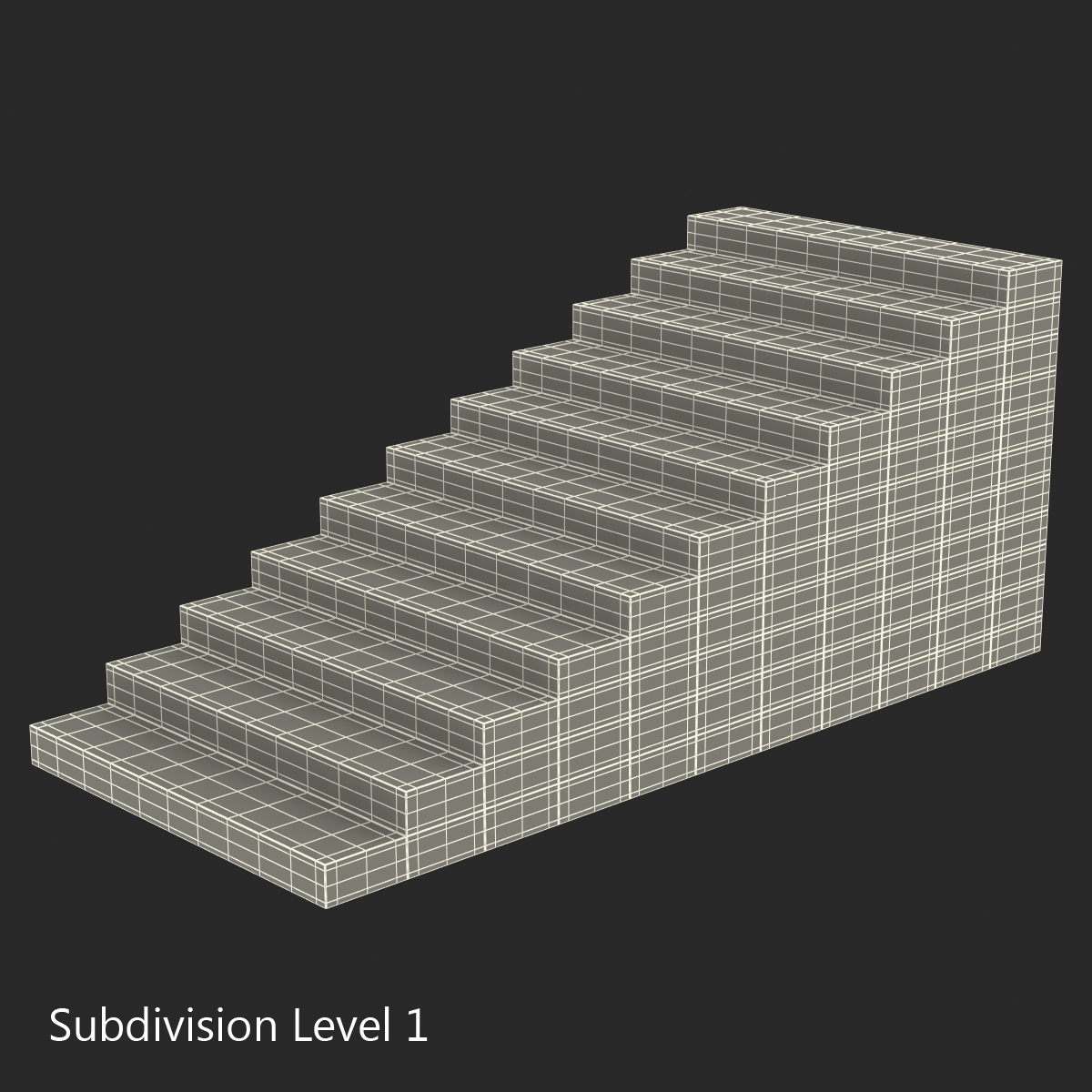 White Stairs 3D