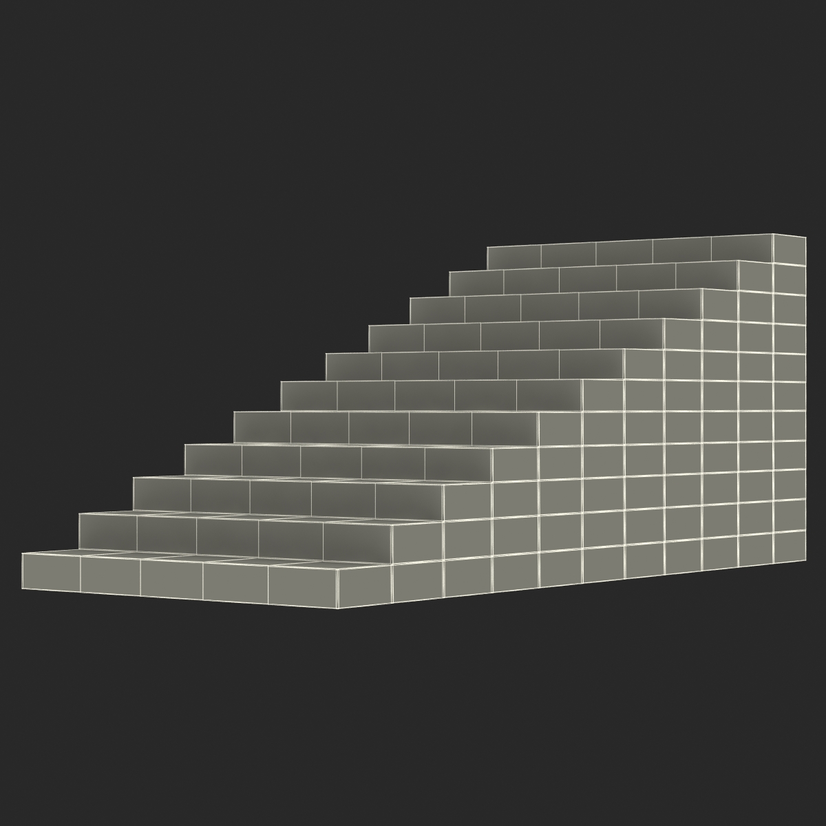 White Stairs 3D