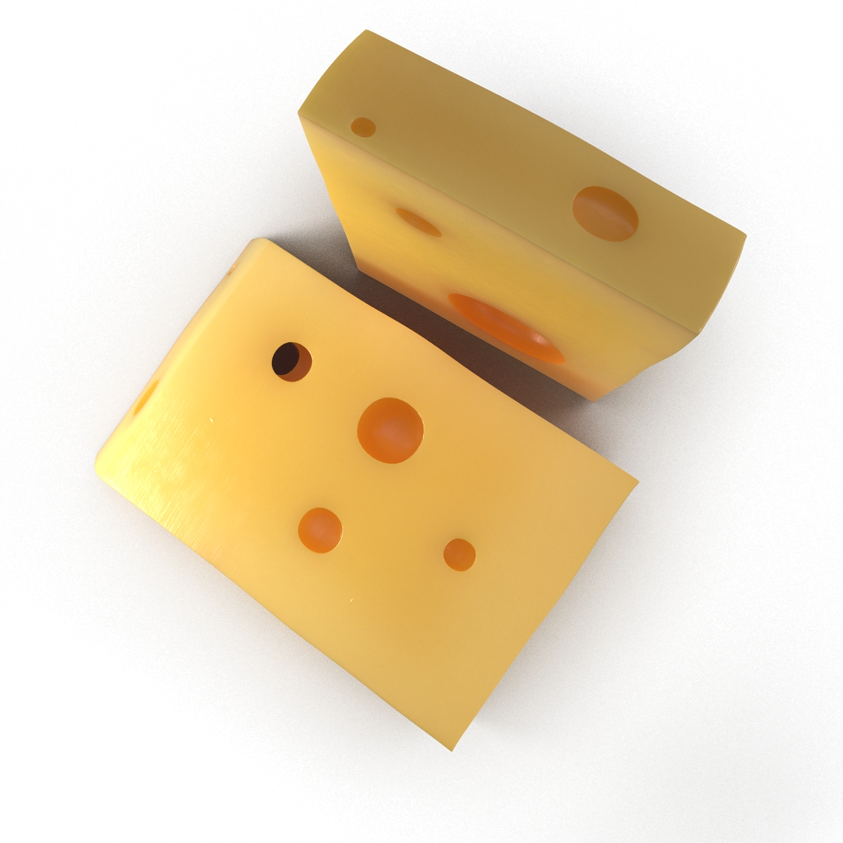 Cheese Wedge 3 3D model