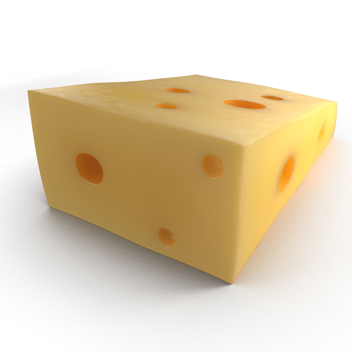 Cheese Wedge 3 3D model