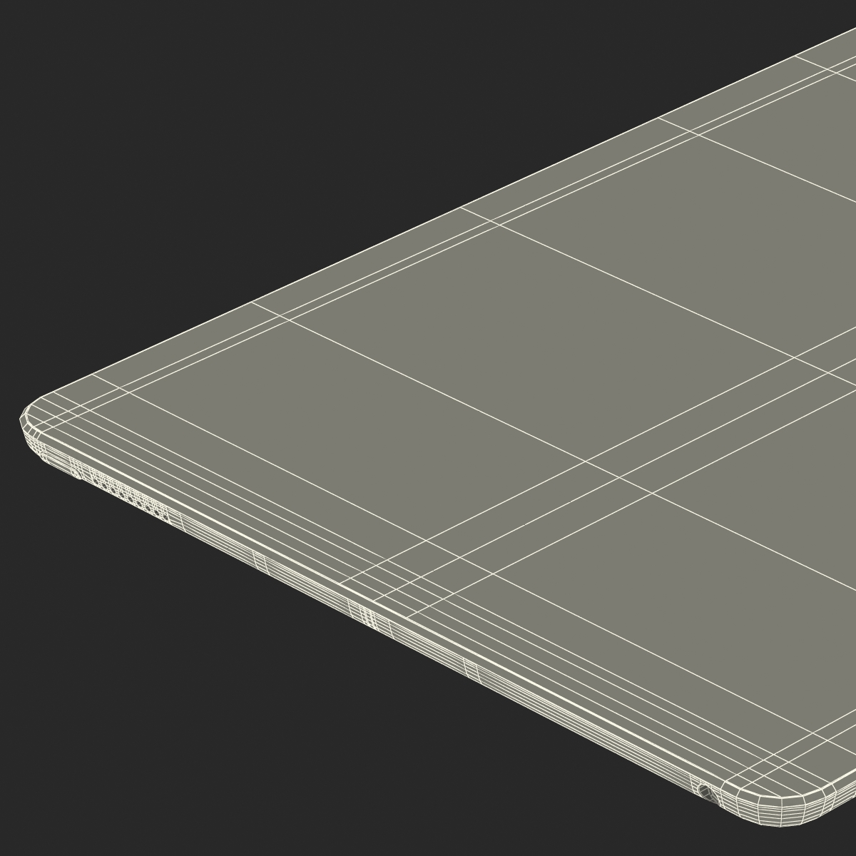 3D model iPad Pro Silver