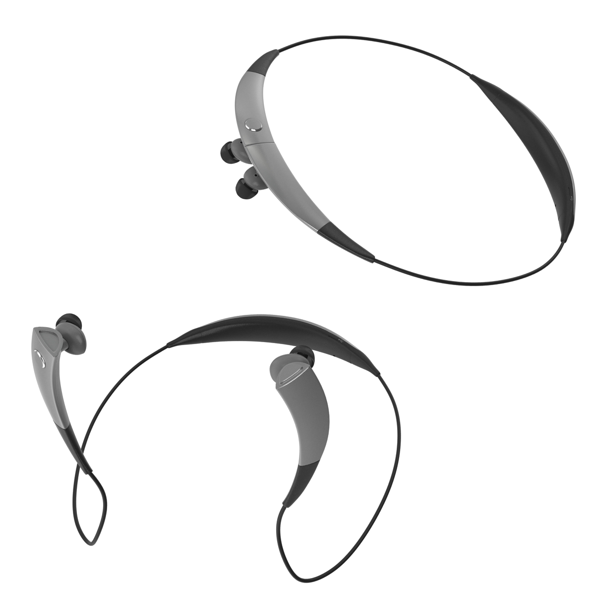 3D Bluetooth Headset Samsung Gear Circle Silver Set model