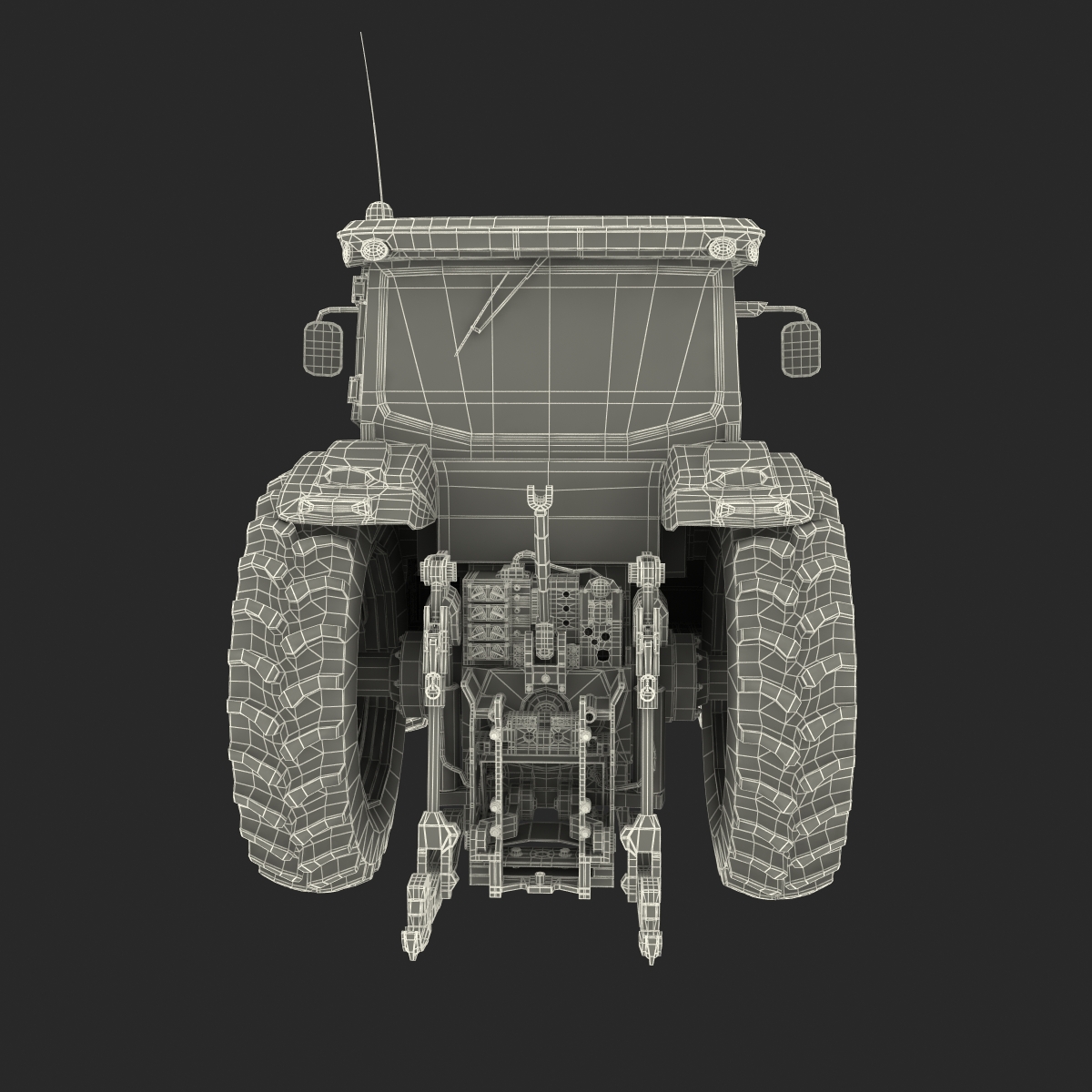 Tractor Generic 2 Rigged 3D model