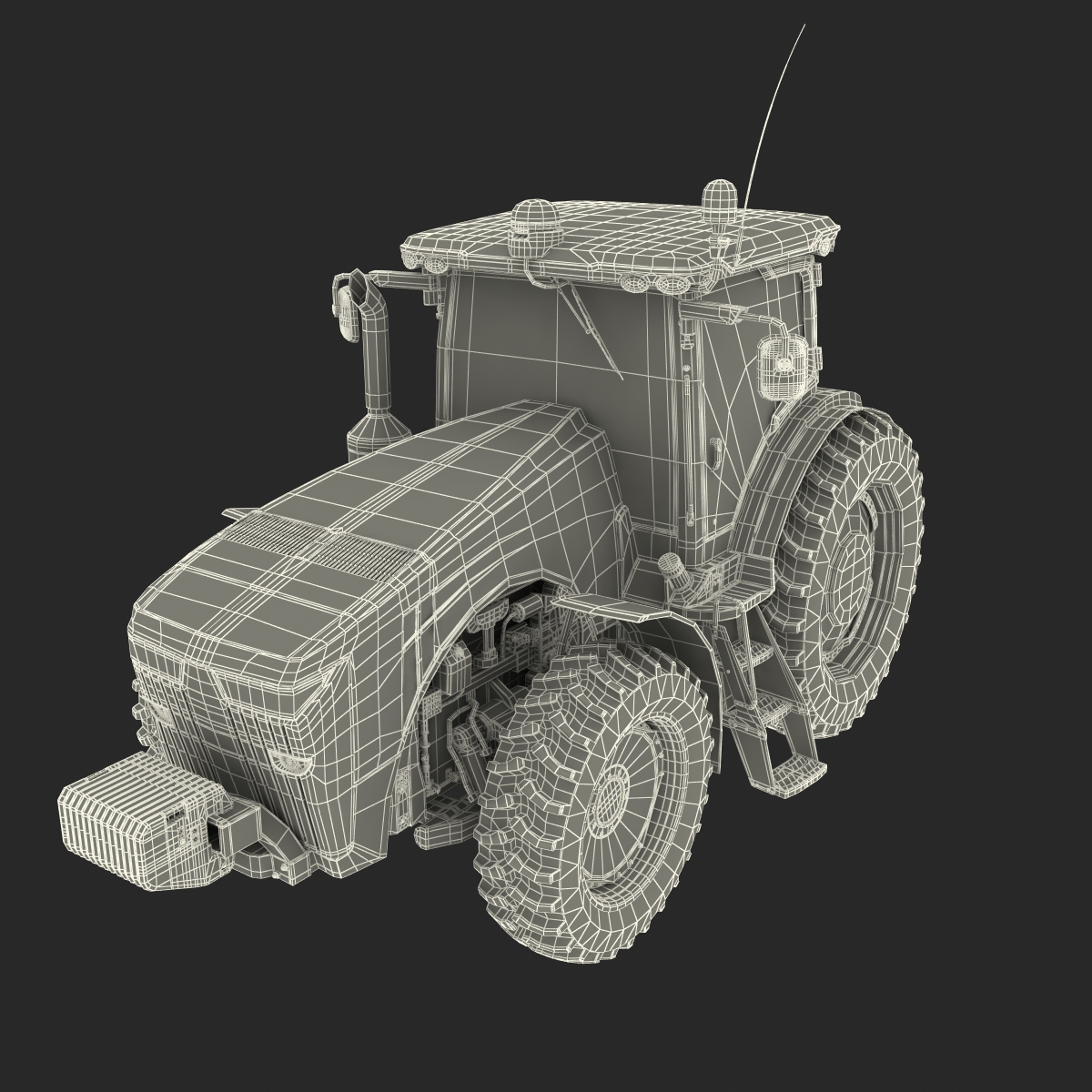 Tractor Generic 2 Rigged 3D model