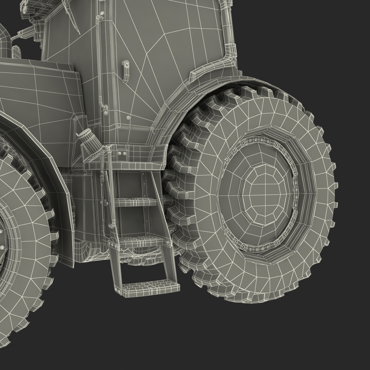 Tractor Generic 2 Rigged 3D model