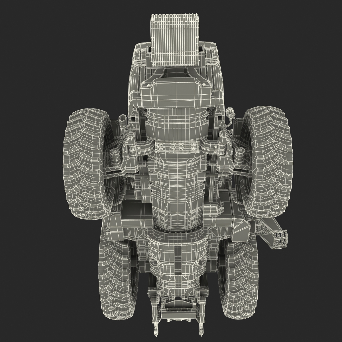 Tractor Generic 2 Rigged 3D model