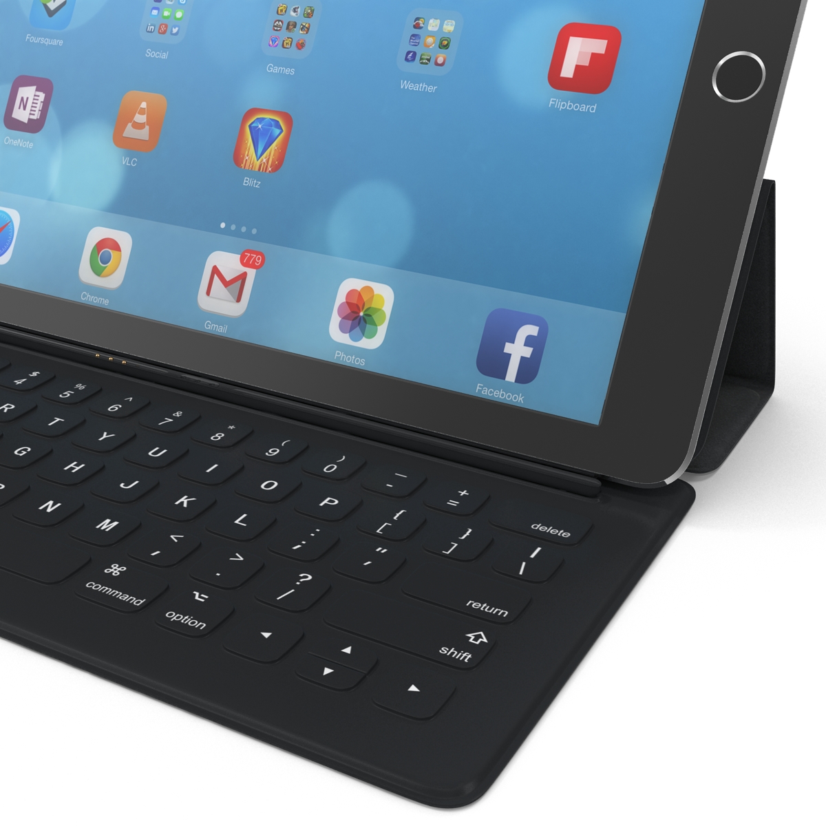 3D Ipad Pro and Apple Smart Keyboard model