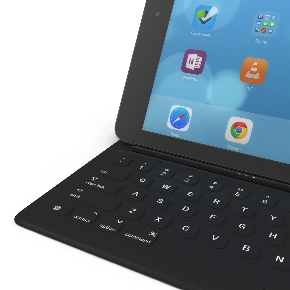 3D Ipad Pro and Apple Smart Keyboard model