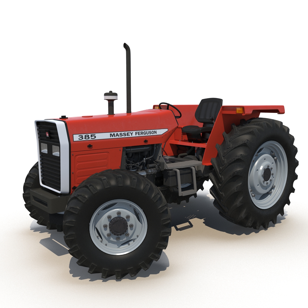 Tractor Massey Ferguson 385 Rigged 3D model