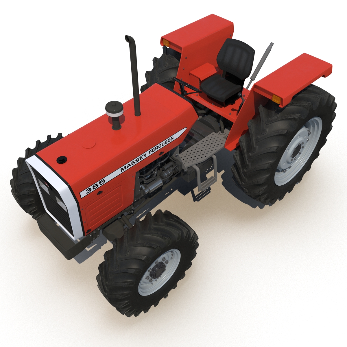 Tractor Massey Ferguson 385 Rigged 3D model