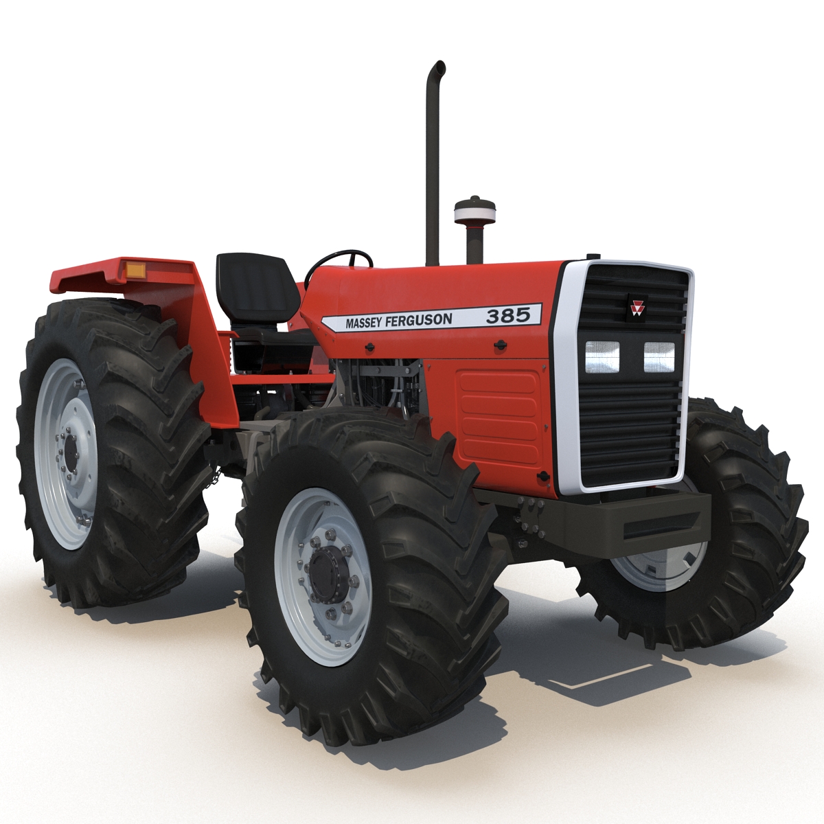 Tractor Massey Ferguson 385 Rigged 3D model