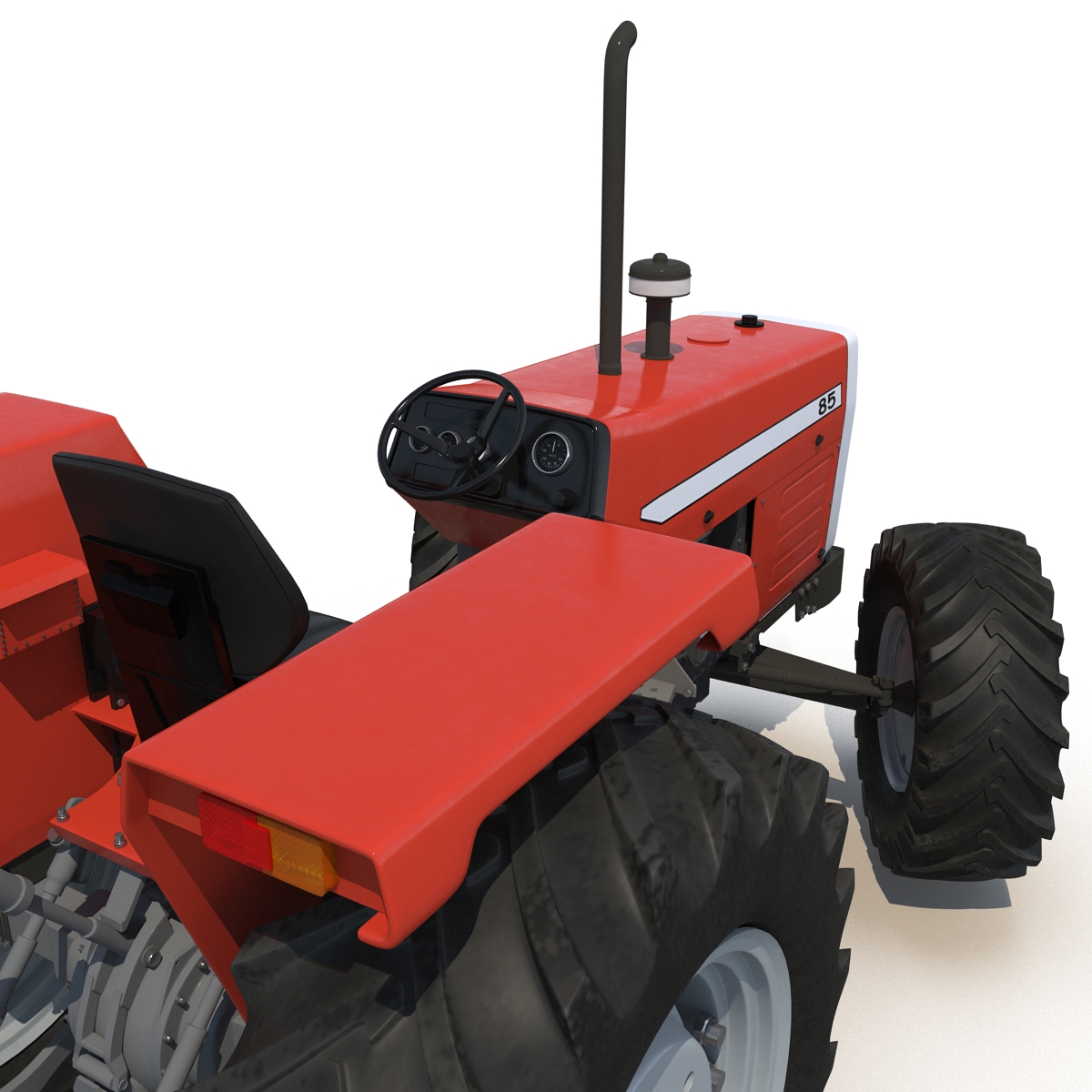 Tractor Generic 5 Rigged 3D model