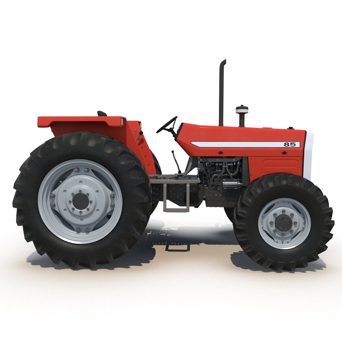 Tractor Generic 5 Rigged 3D model