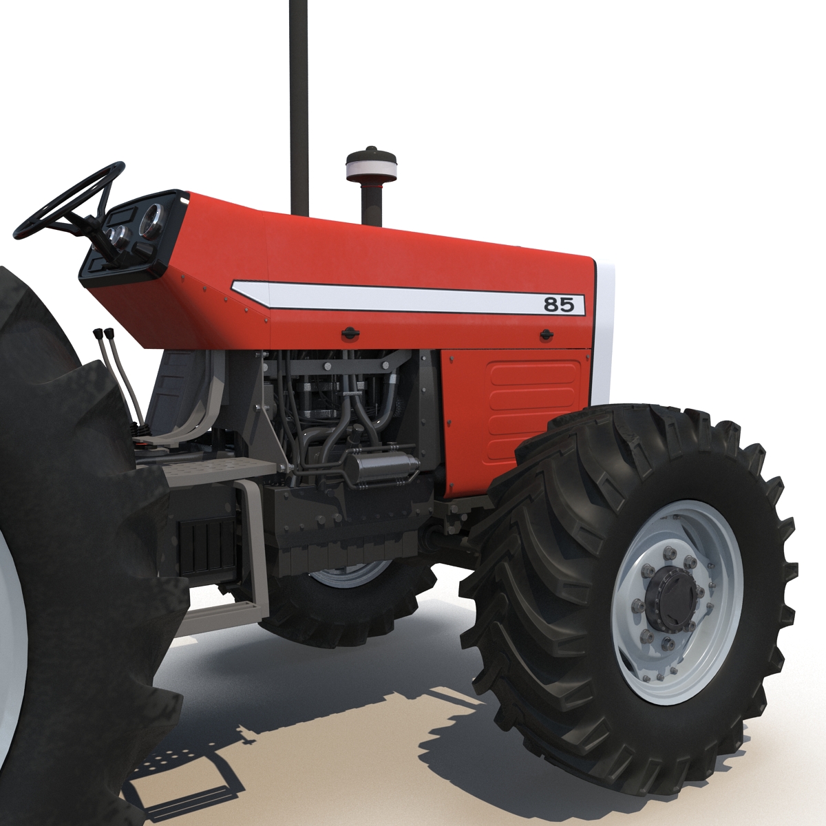 Tractor Generic 5 Rigged 3D model