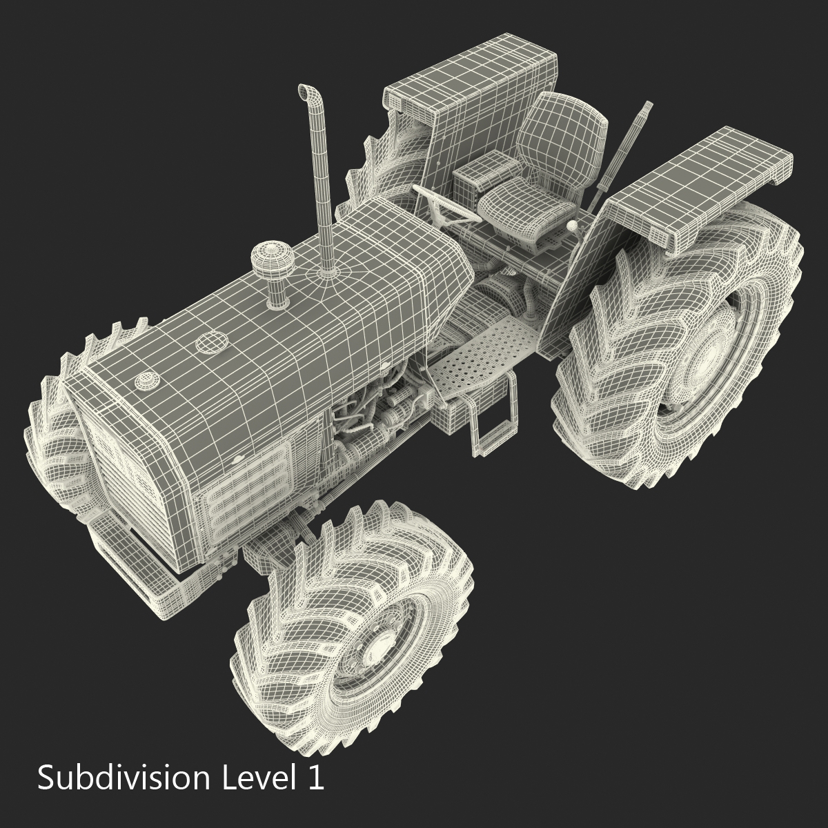 Tractor Generic 5 Rigged 3D model