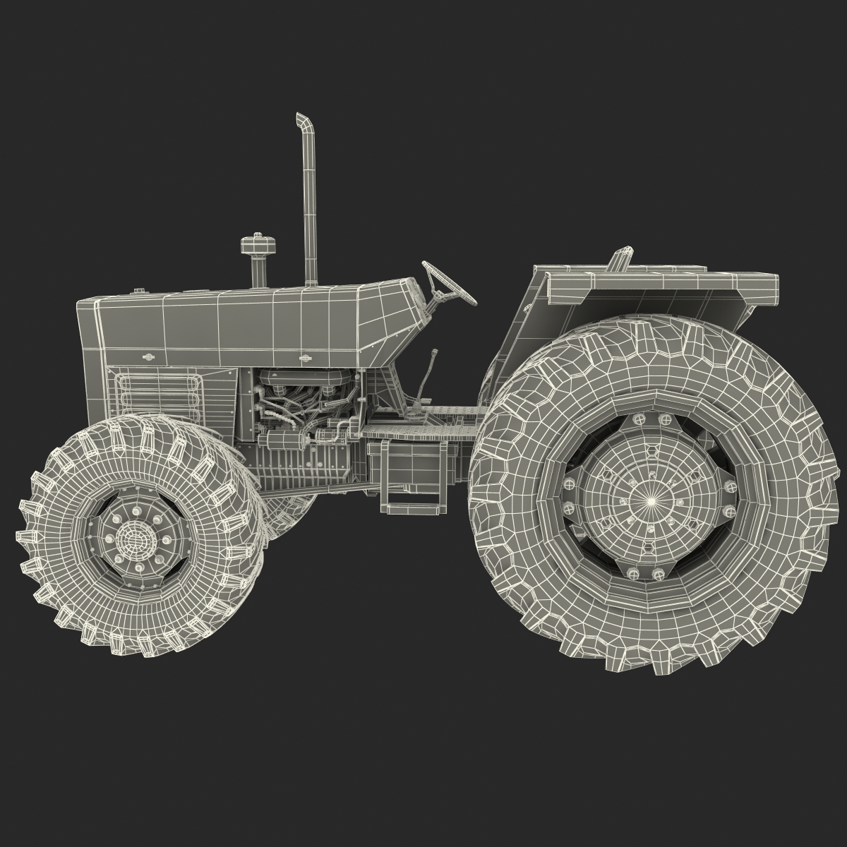 Tractor Generic 5 Rigged 3D model