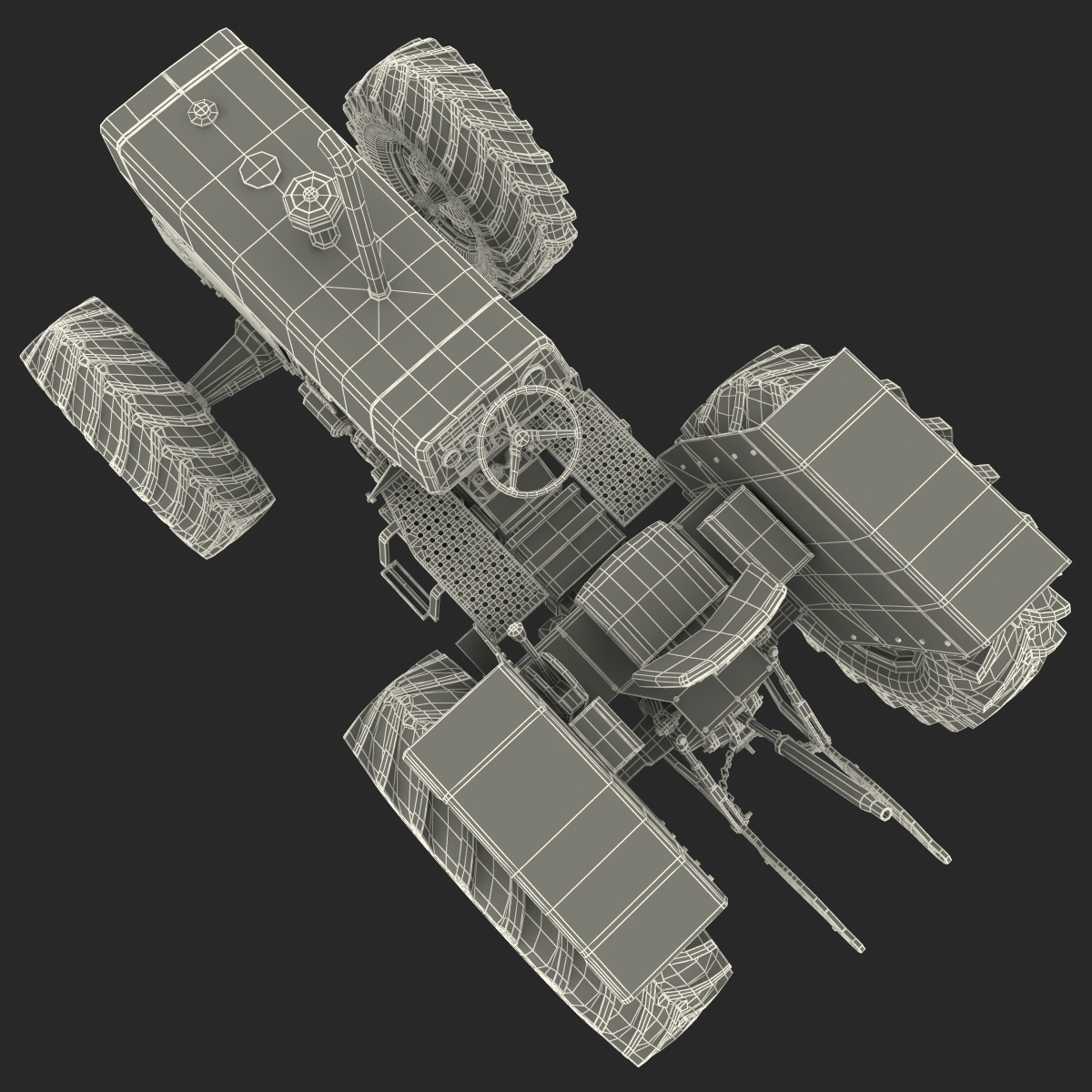 Tractor Generic 5 Rigged 3D model