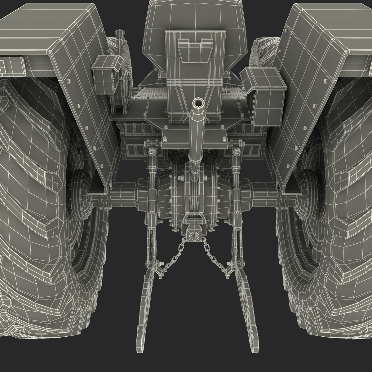 Tractor Generic 5 Rigged 3D model