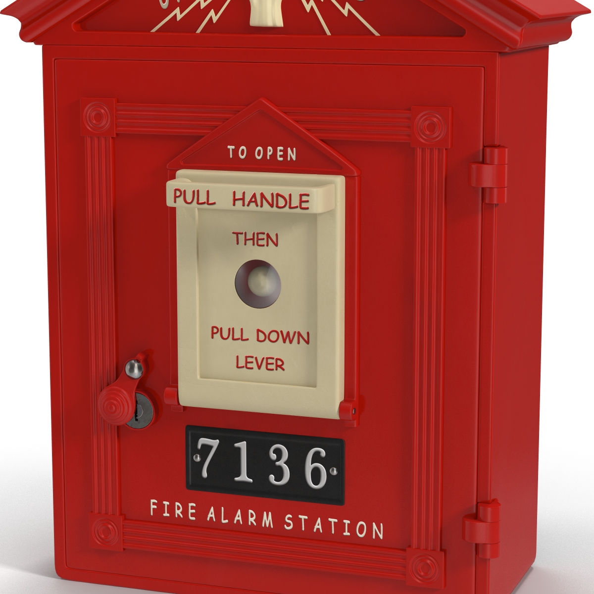 Fire Alarm Box 3D model