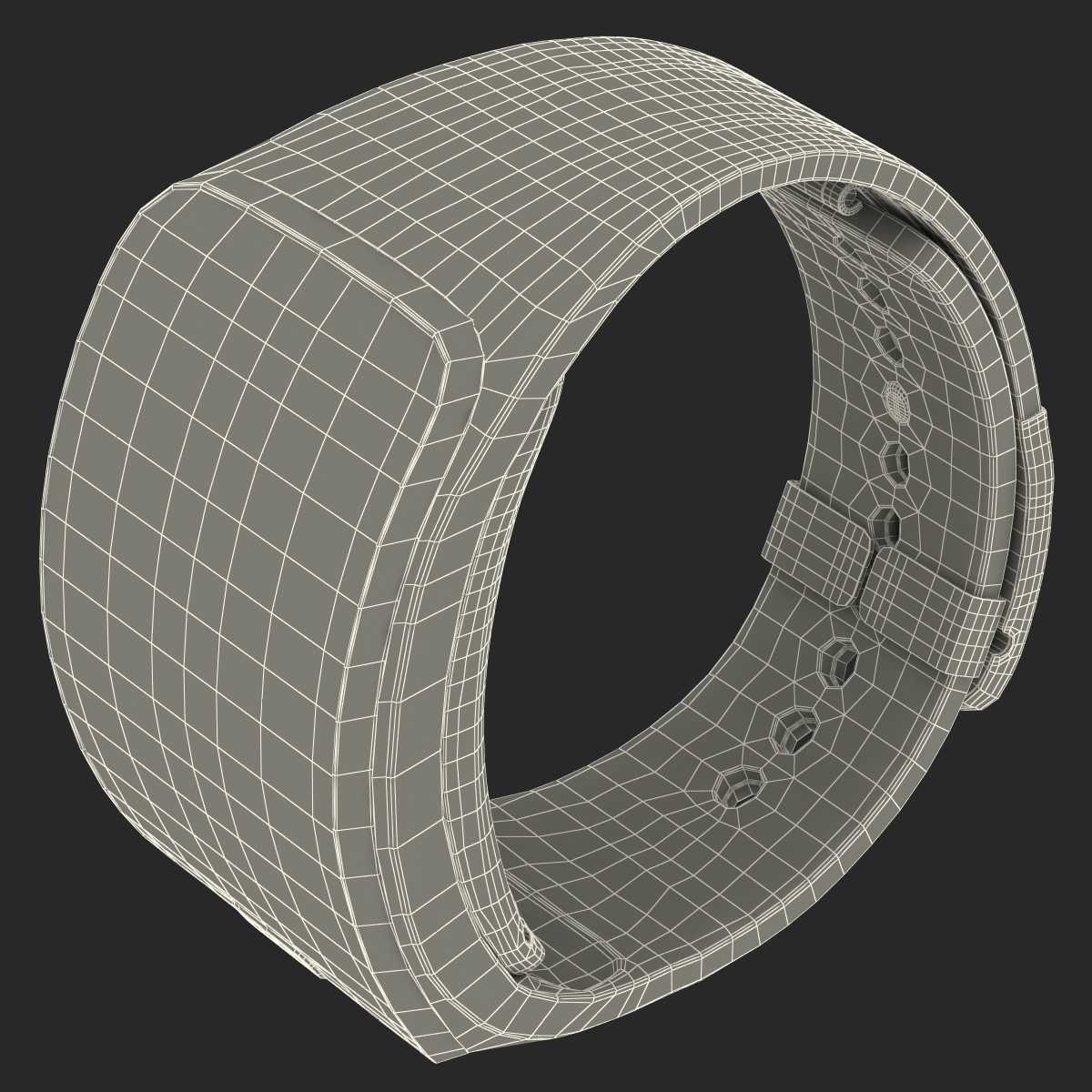 3D model Samsung Gear S Black