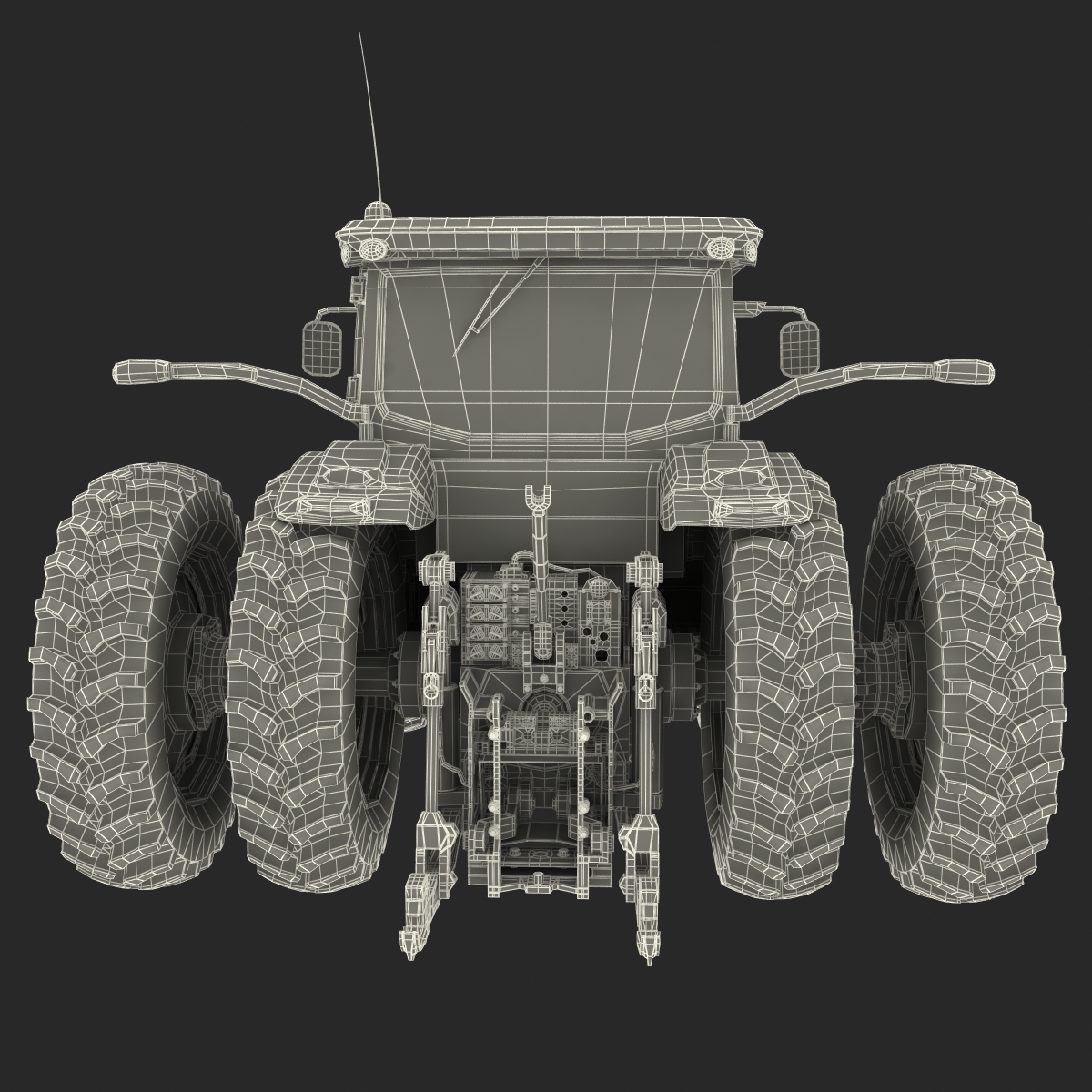 Tractor Generic 3 Rigged 3D model