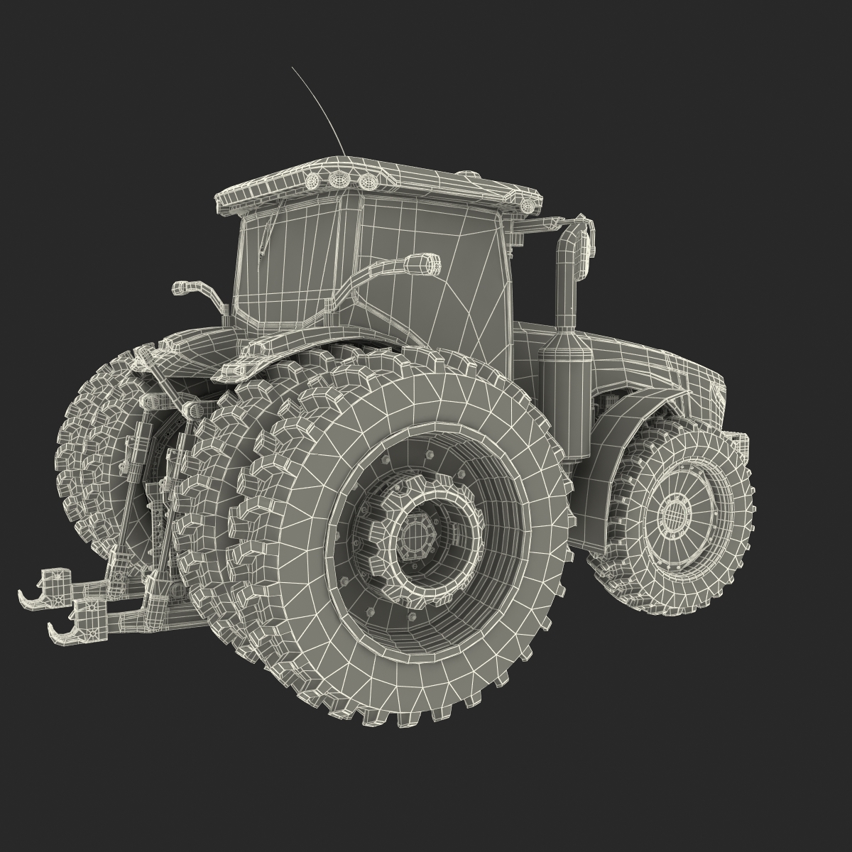 Tractor Generic 3 Rigged 3D model