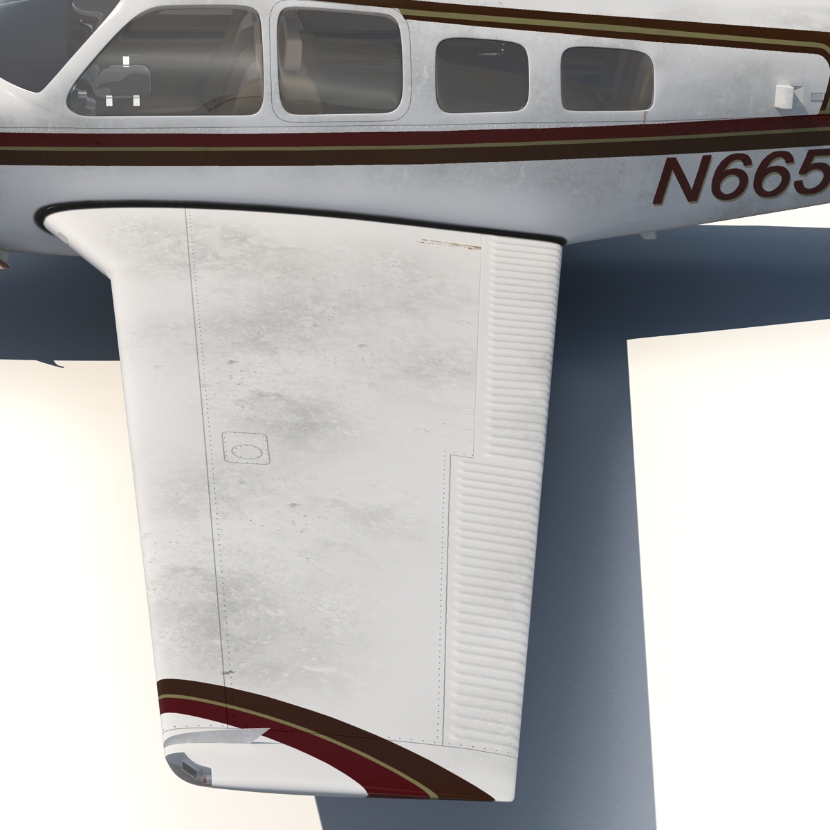 3D model Beechcraft Bonanza 2