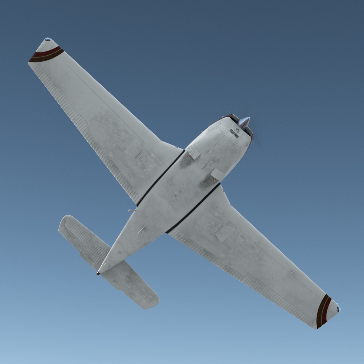 Beechcraft Bonanza 2 Rigged 3D