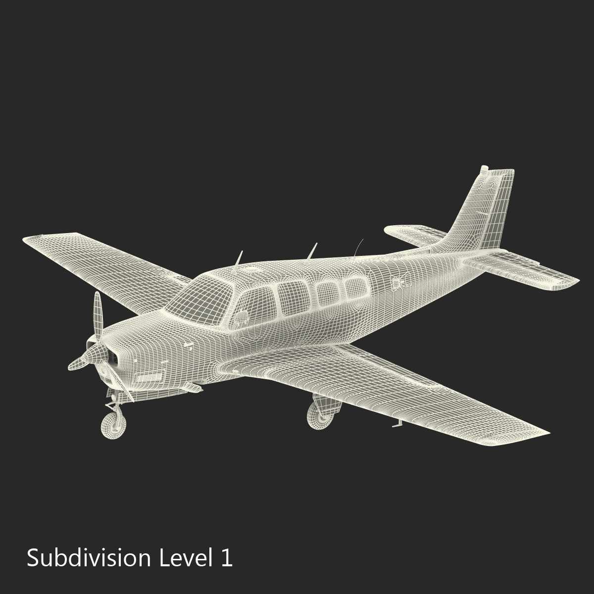 Beechcraft Bonanza 2 Rigged 3D