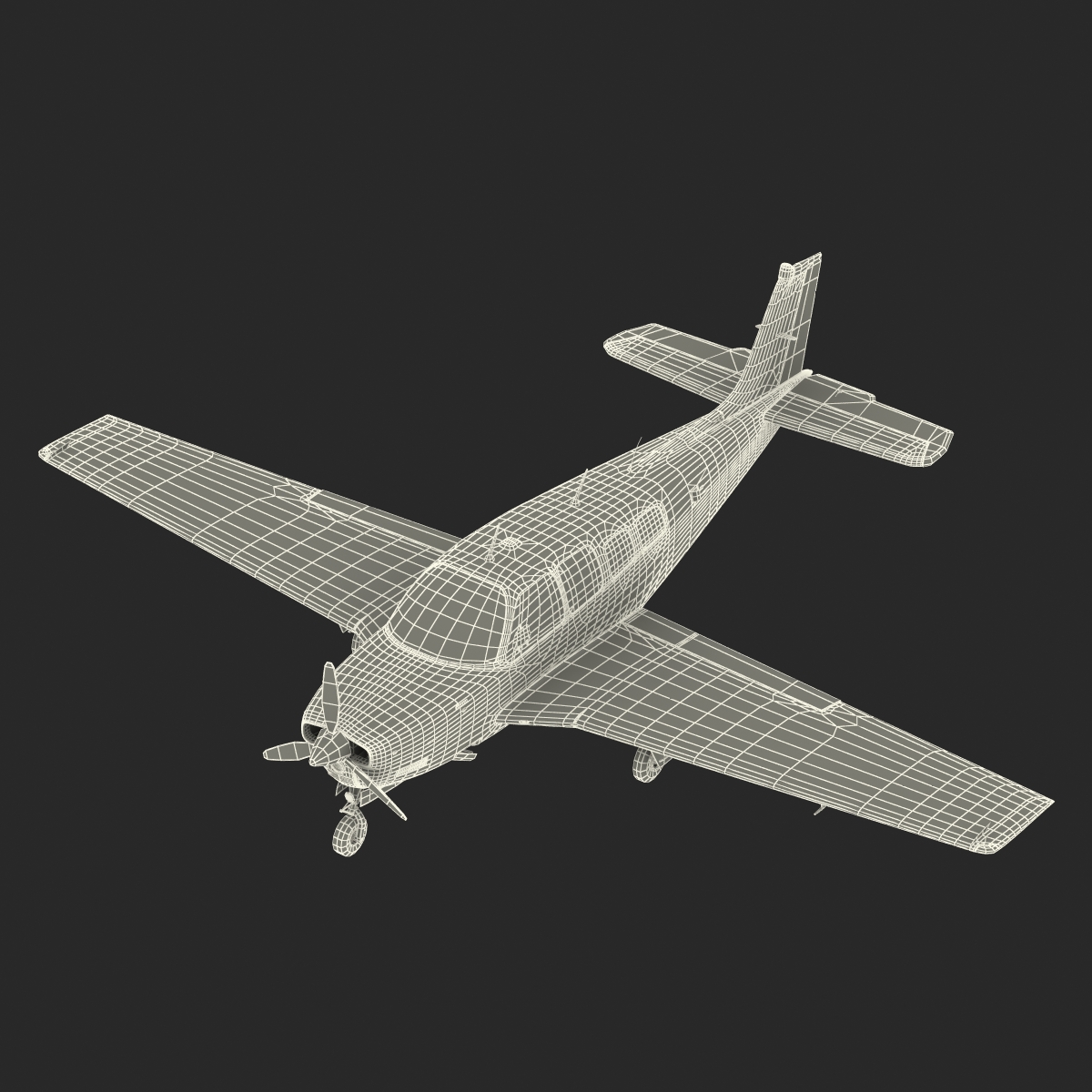 Beechcraft Bonanza 2 Rigged 3D