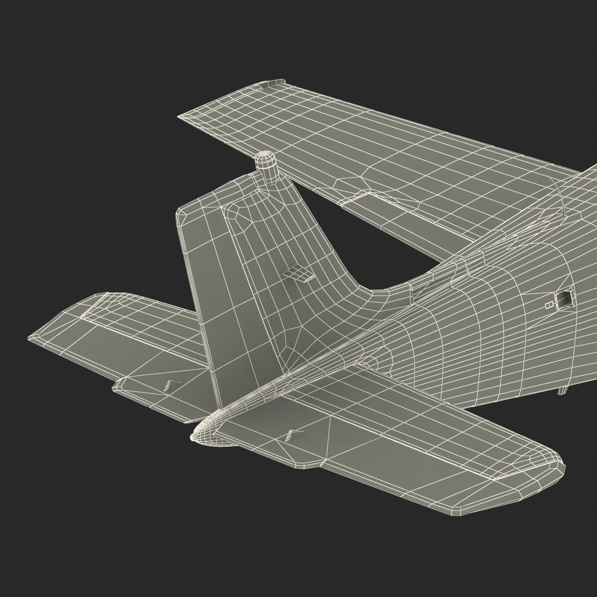 Beechcraft Bonanza 2 Rigged 3D