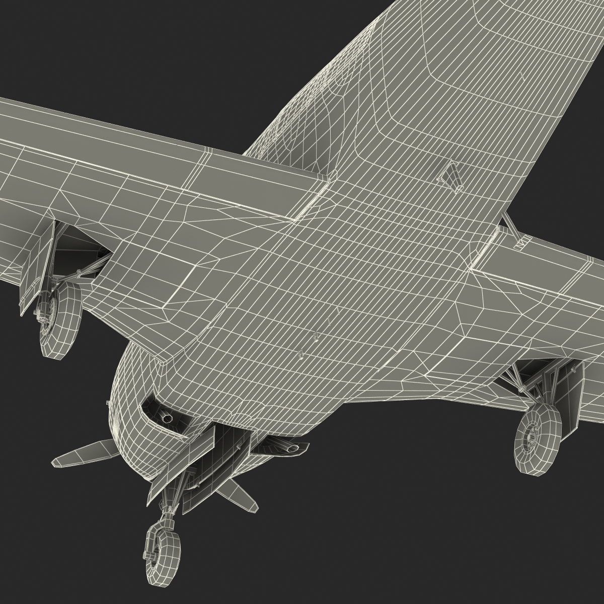 Beechcraft Bonanza 2 Rigged 3D