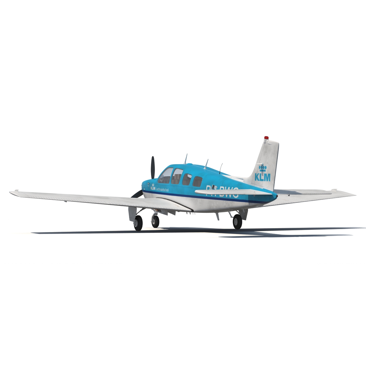 Beechcraft Bonanza 3 Rigged 3D