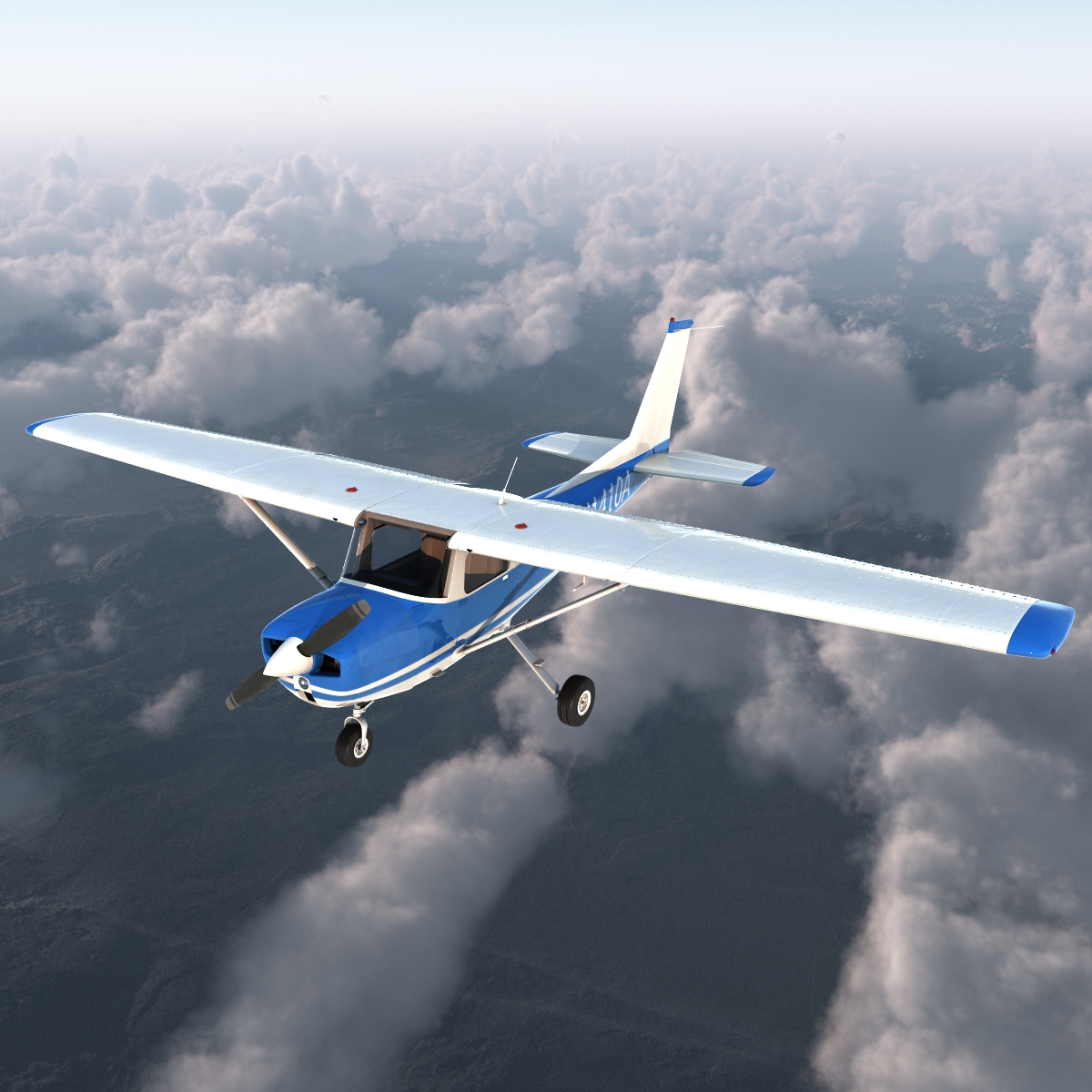 3D model Cessna 150