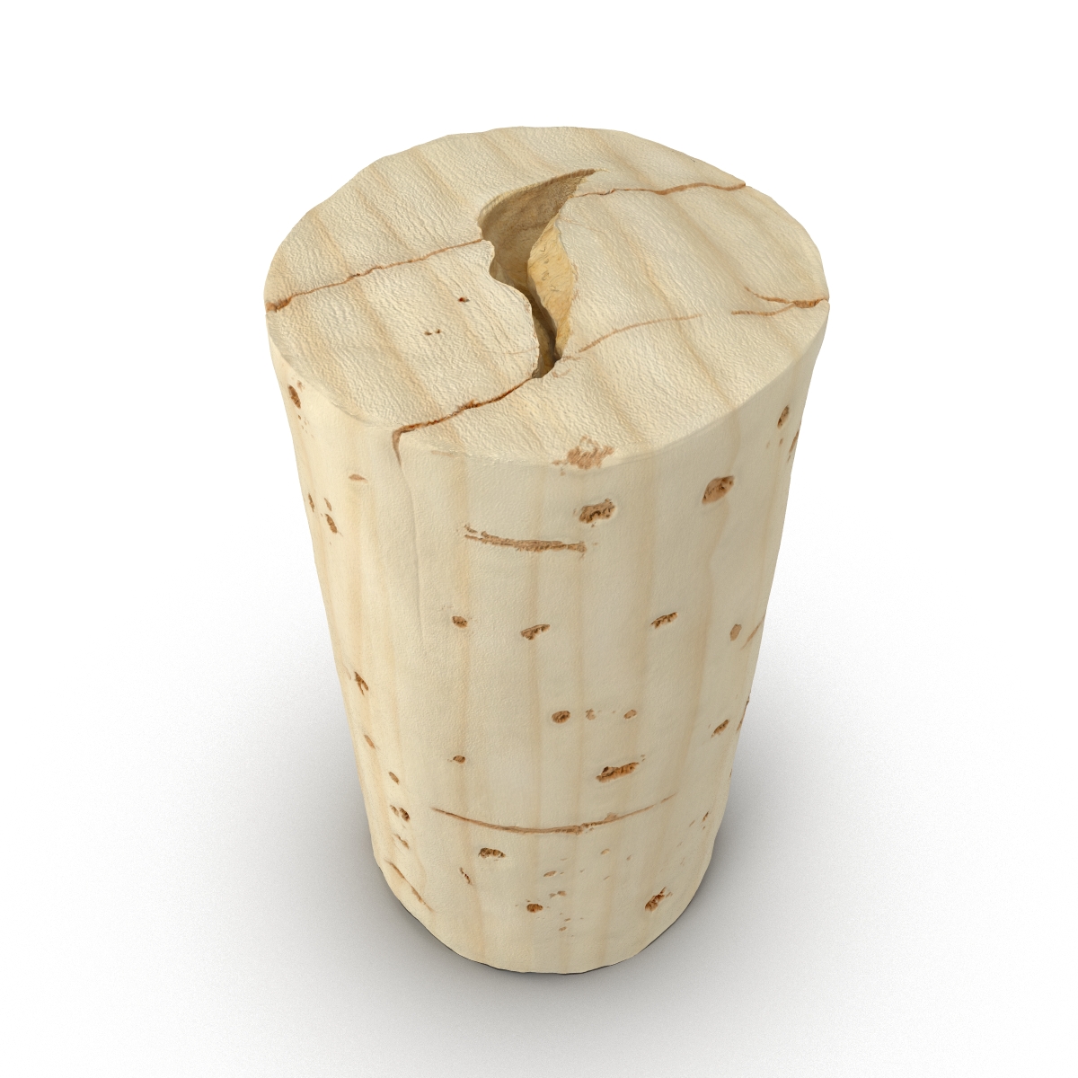 Used Wine Cork 3D model