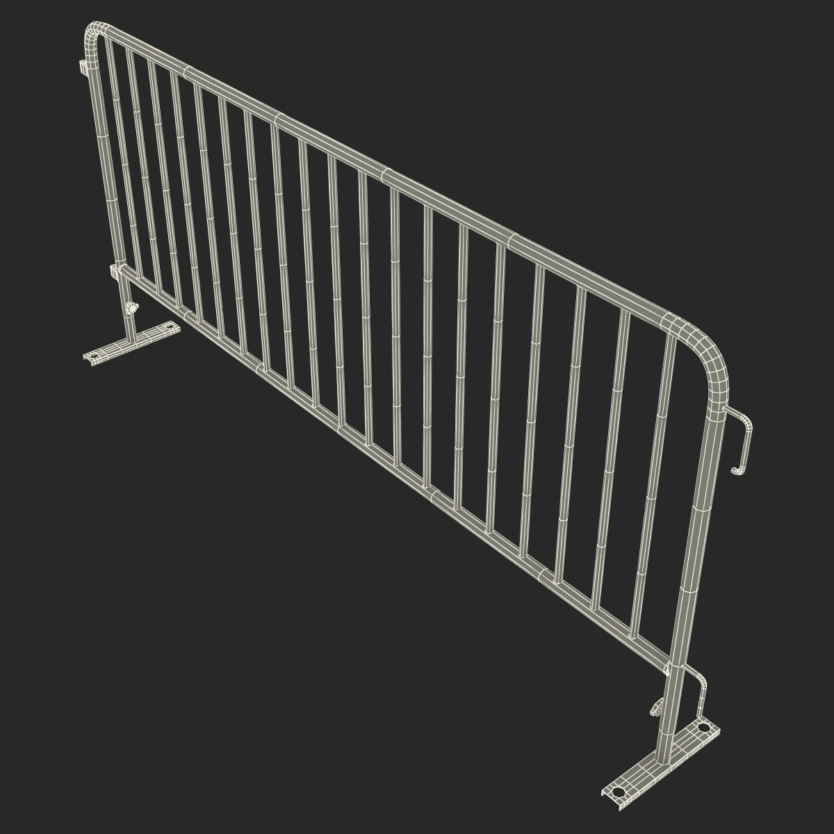 3D Crowd Barrier model