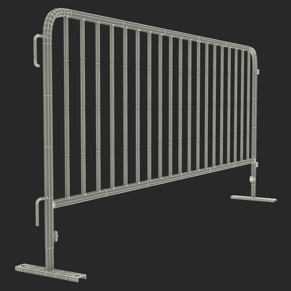 3D Crowd Barrier model