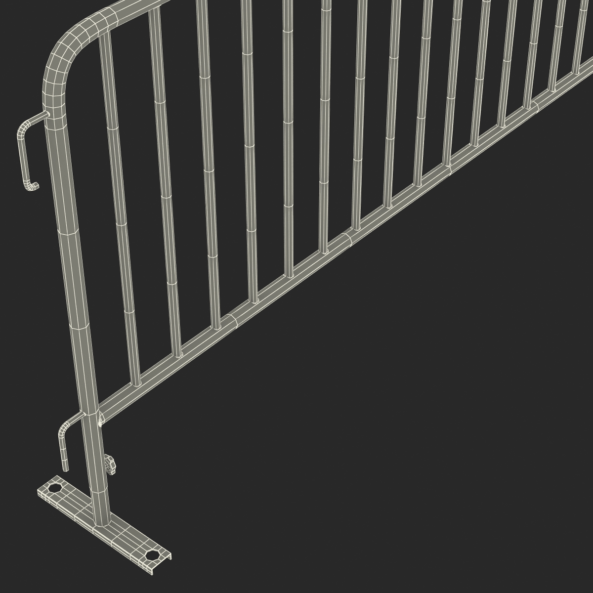 3D Crowd Barrier model