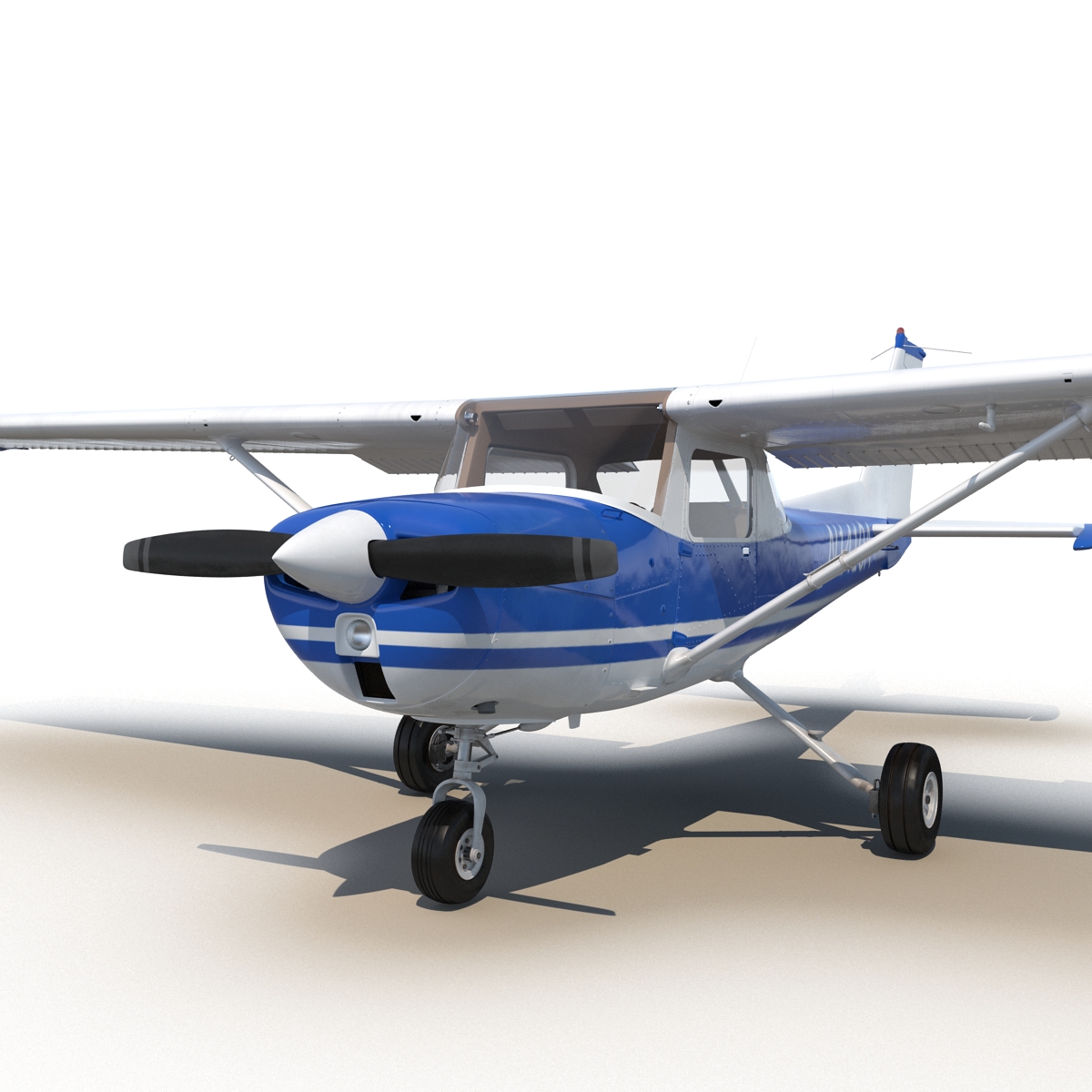 Cessna 150 Rigged 3D