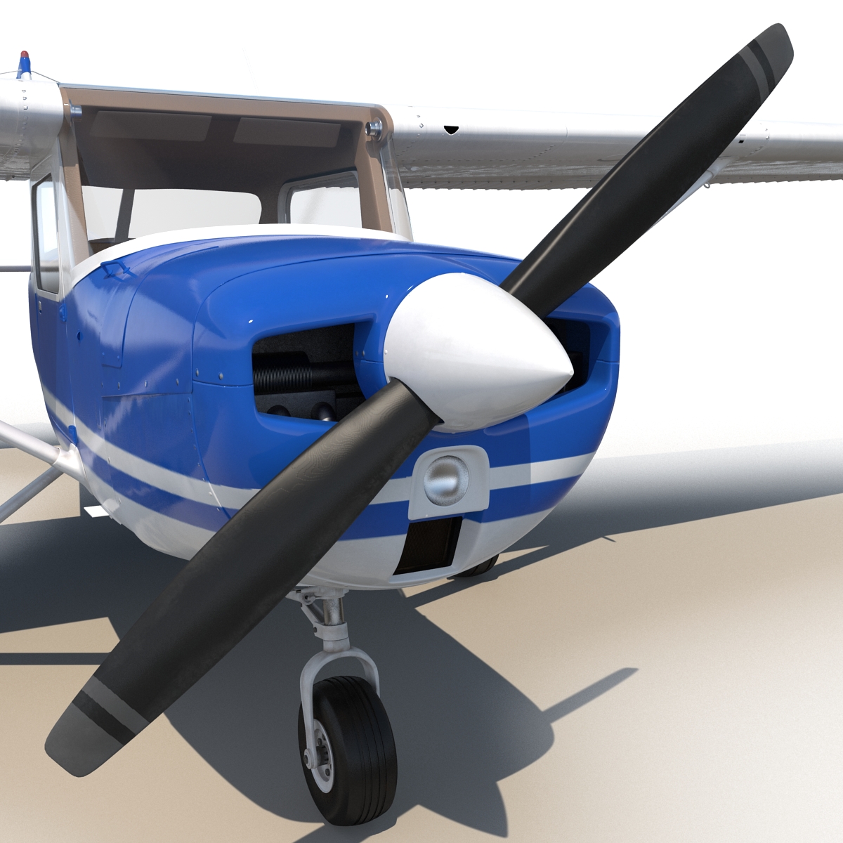 Cessna 150 Rigged 3D