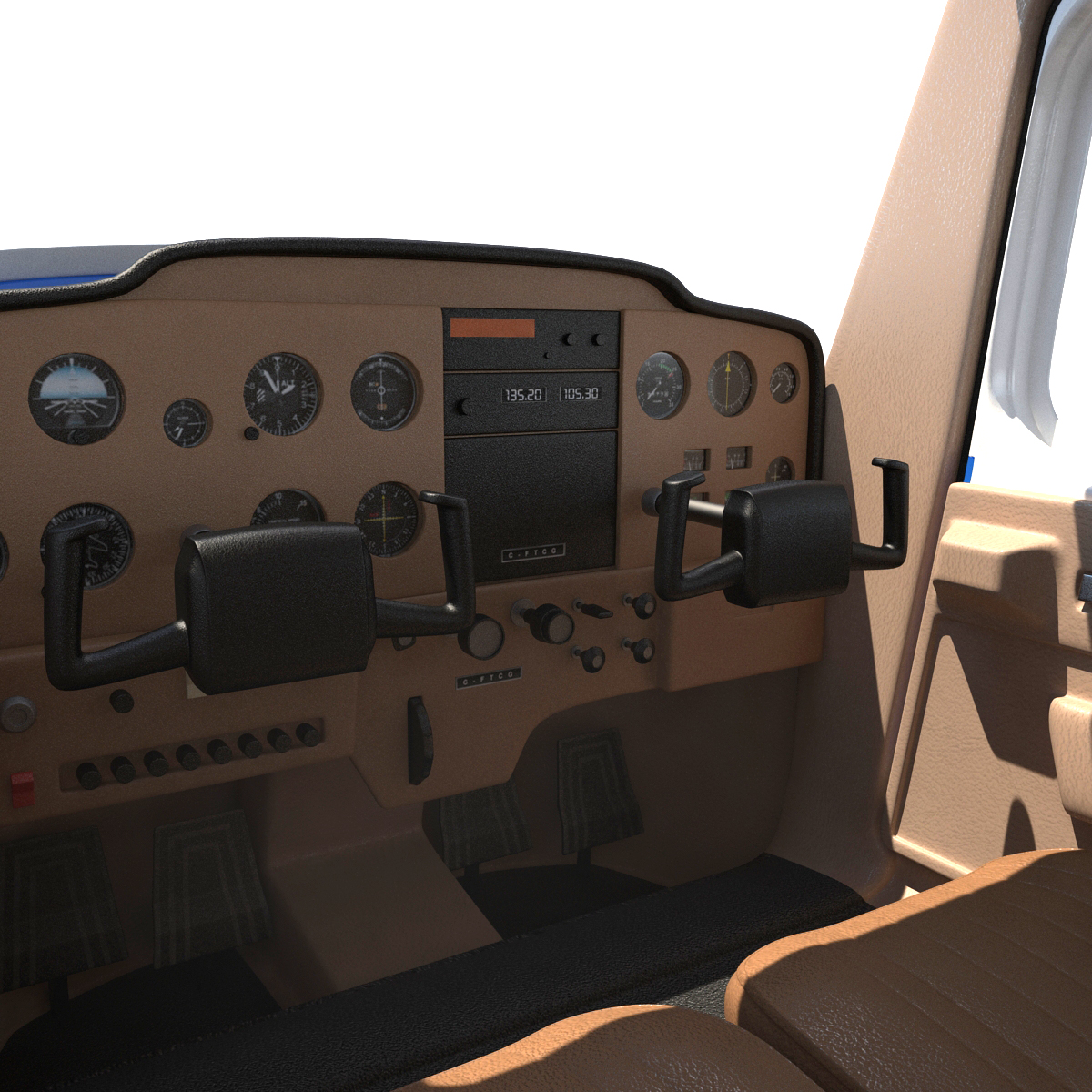 Cessna 150 Rigged 3D