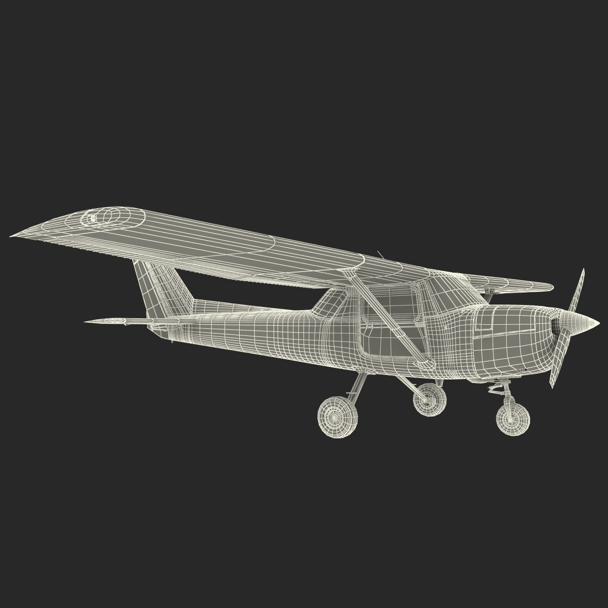 Cessna 150 Rigged 3D