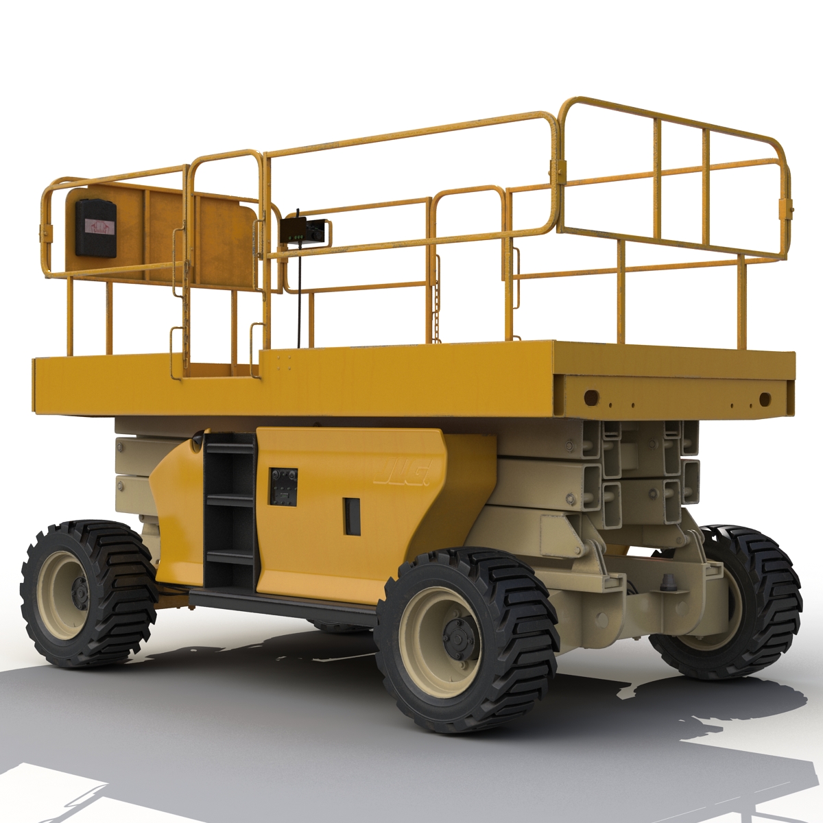 3D model Engine Powered Scissor Lift Generic