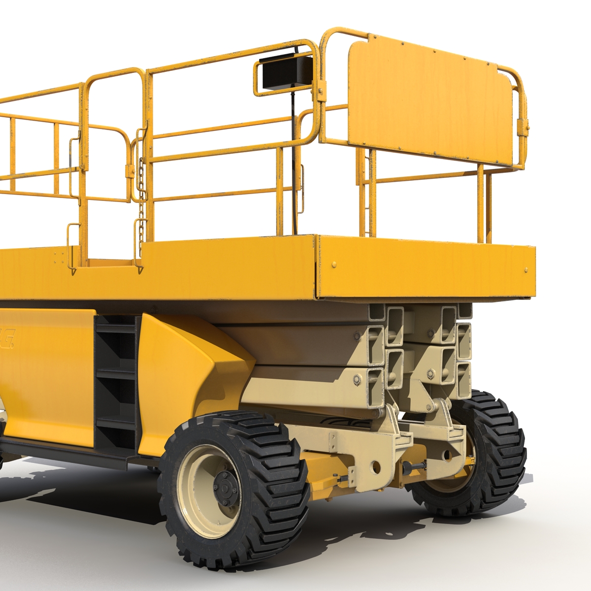 3D model Engine Powered Scissor Lift Generic