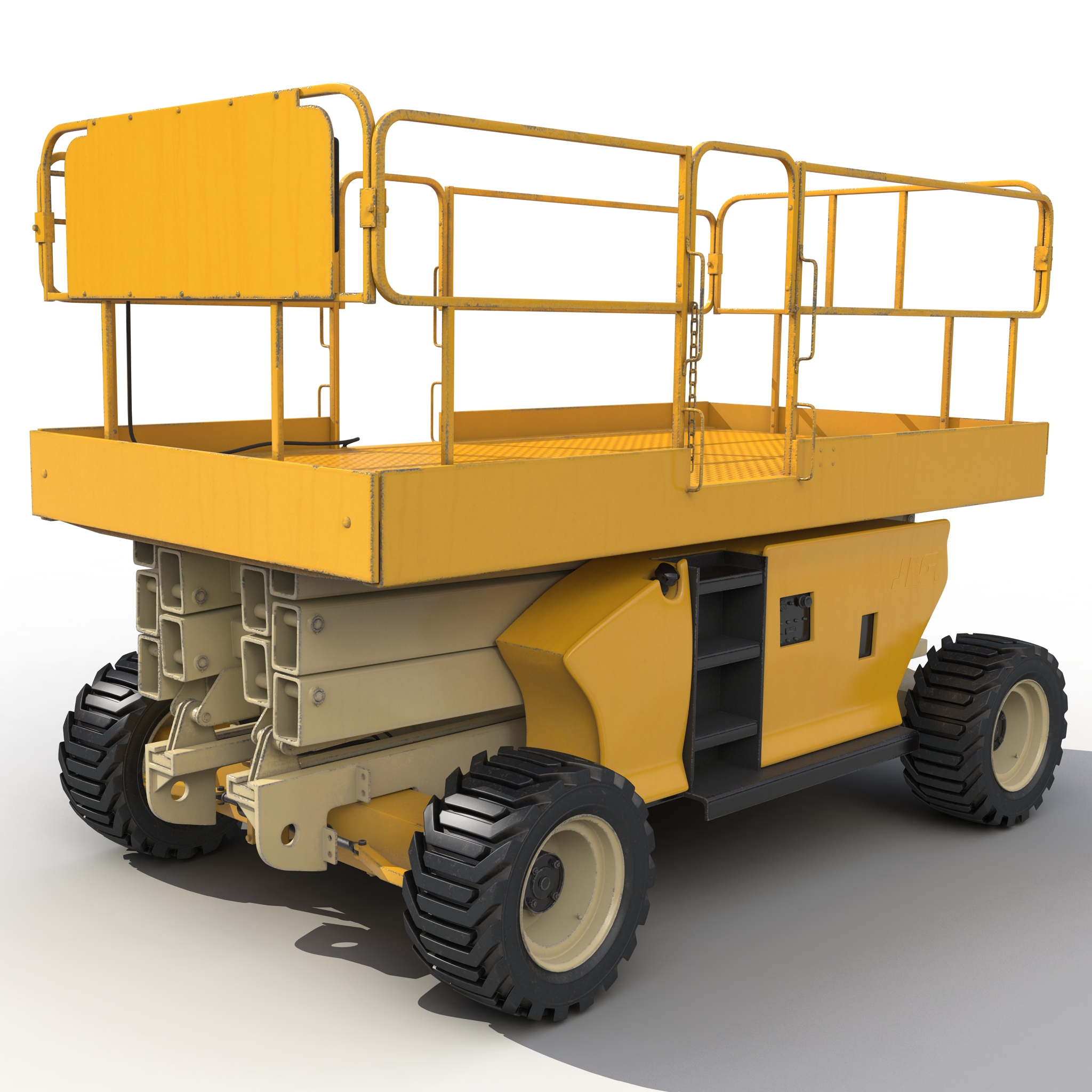 3D model Engine Powered Scissor Lift Generic